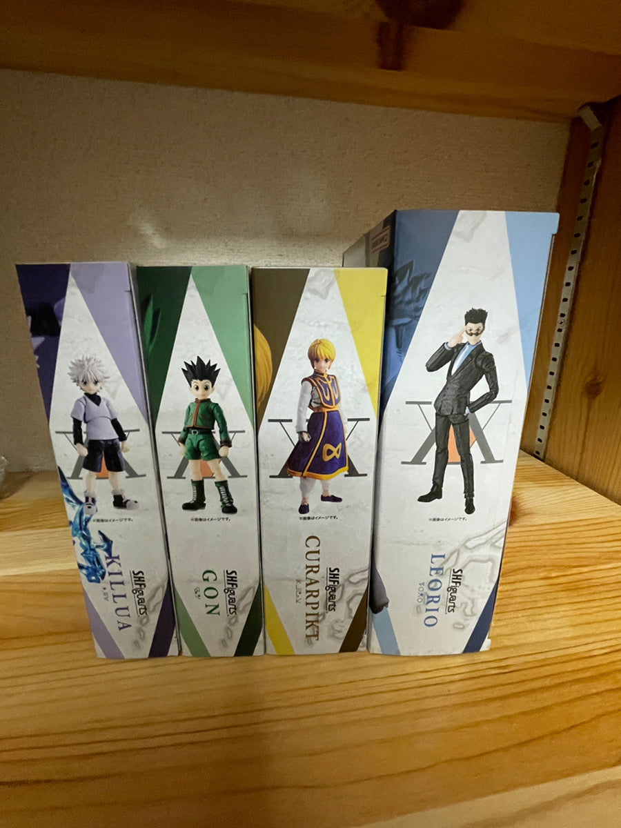 S.H.Figuarts HUNTER x HUNTER Figure Gon Killua Leorio Kurapika Set Of 4 JAPAN