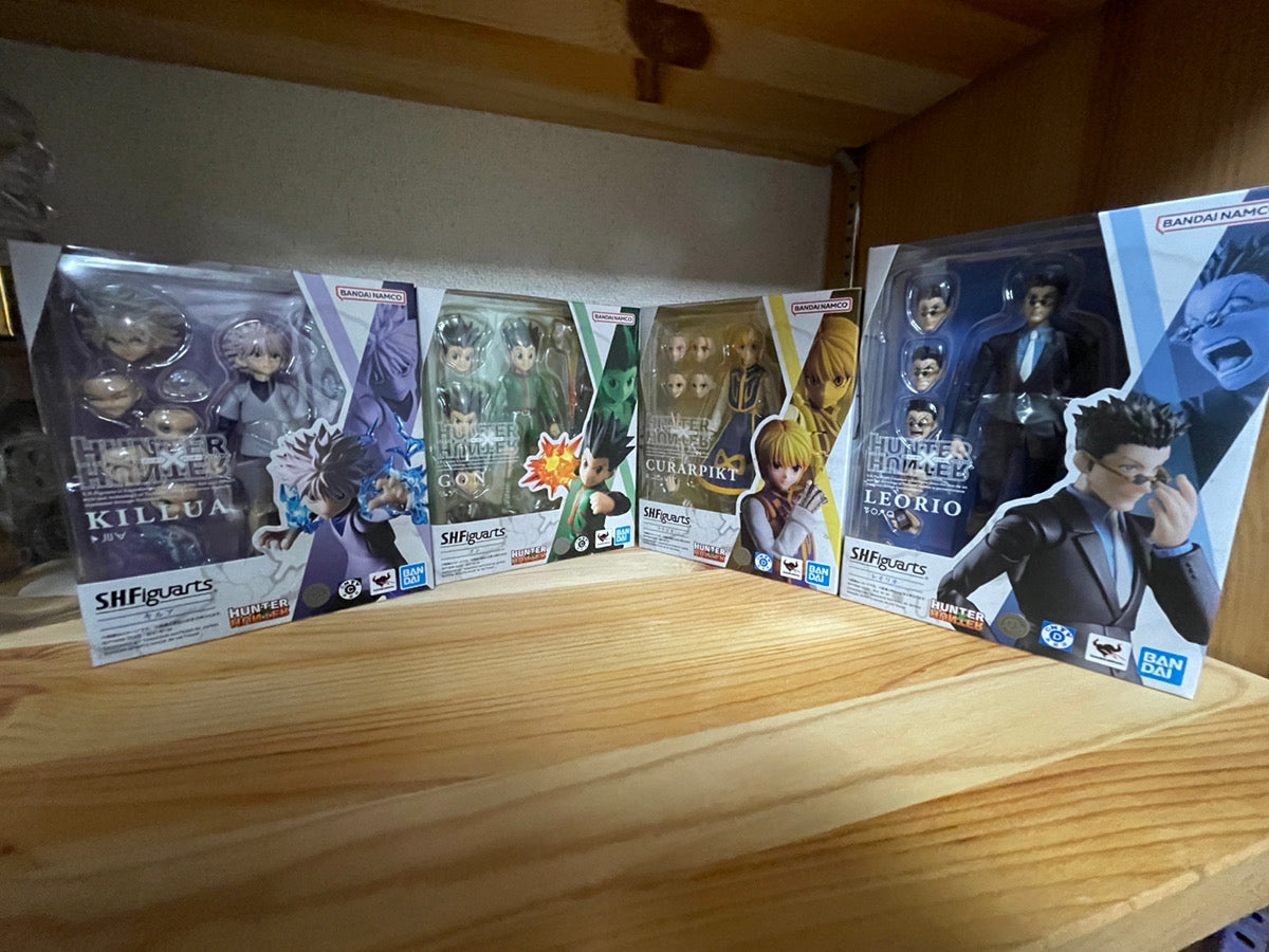 S.H.Figuarts HUNTER x HUNTER Figure Gon Killua Leorio Kurapika Set Of 4 JAPAN