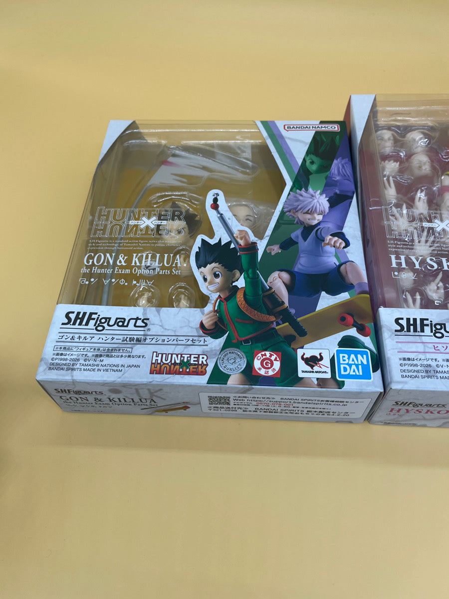 S.H.Figuarts Hunter x Hunter Gon & Killua Option Parts Set + Hisoka 2 Set Japan