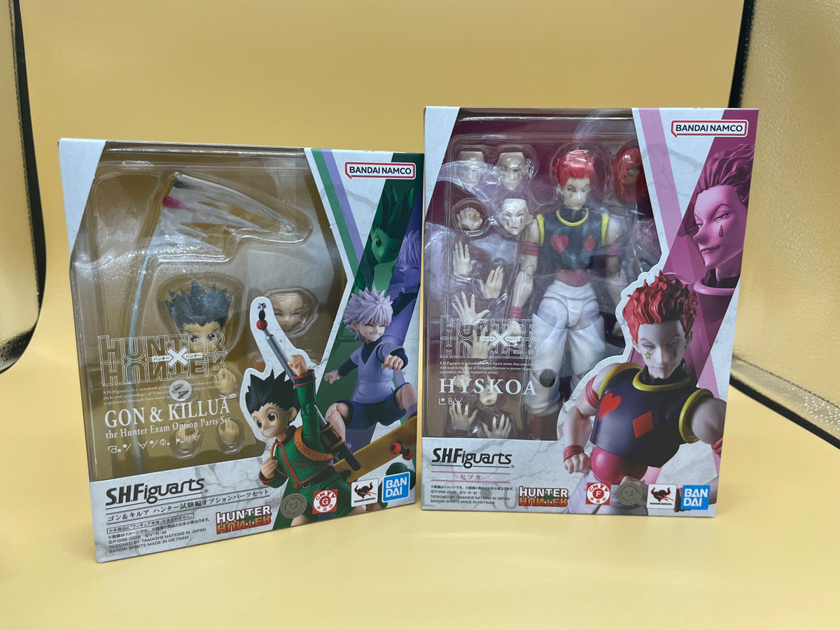S.H.Figuarts Hunter x Hunter Gon & Killua Option Parts Set + Hisoka 2 Set Japan