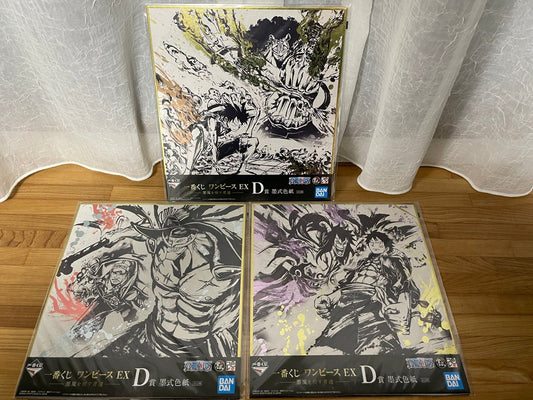 One Piece Ichiban Kuji Shikishi Art Board 3-Piece Set ②