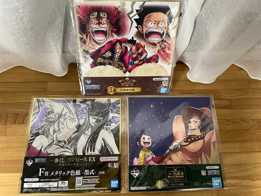 One Piece Ichiban Kuji Shikishi Art Board 3-Piece Set ③