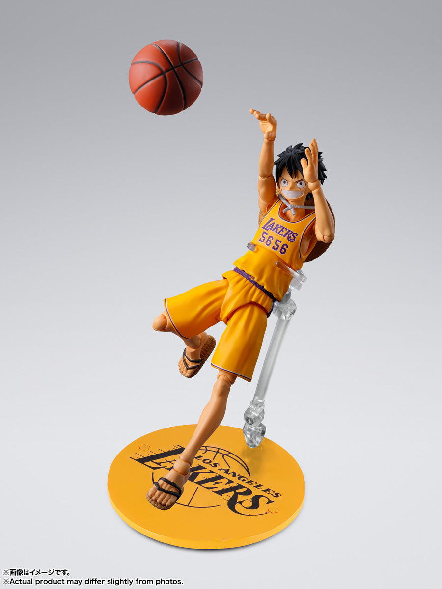 Bandai S.H.Figuarts ONE PIECE NBA Monkey D Luffy Los Angeles Lakers Figure Japan