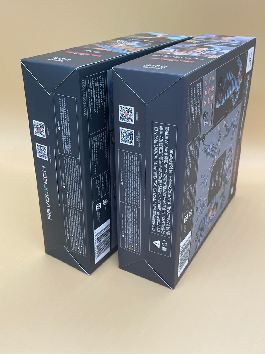Revoltech Amazing Yamaguchi Garou & Puri-Puri Prisoner One Punch Man 2-Figure Set Kaiyodo Japan