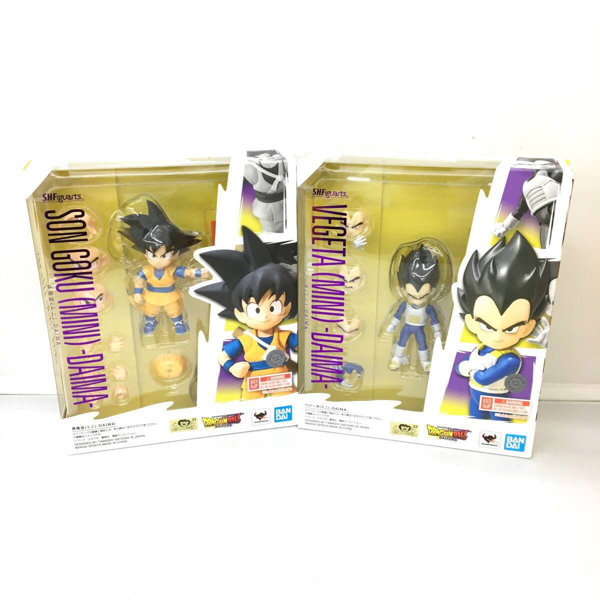 S.H.Figuarts Dragon Ball DAIMA Son Goku & Vegeta Mini Figures BANDAI SPIRITS