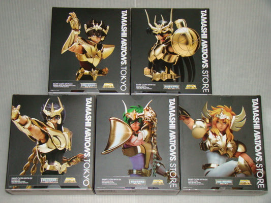 BANDAI SPIRITS Saint Cloth Myth EX Golden Limited Edition 5-Character Set - Pegasus Seiya & Bronze Saints