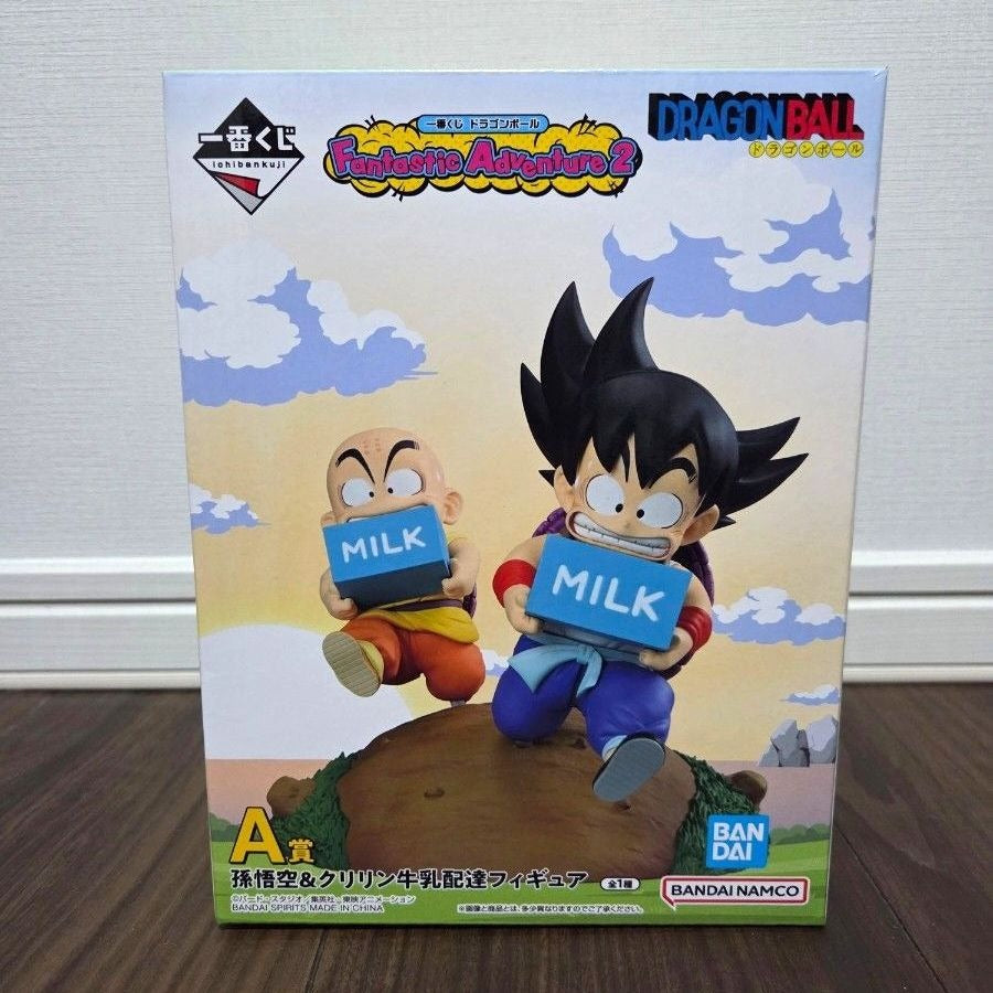 Ichiban Kuji Dragon Ball Prize A Goku & Krillin Milk Delivery Figure