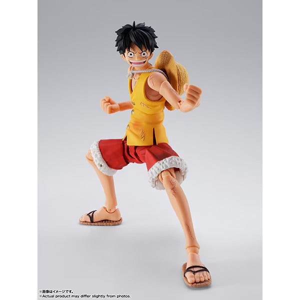 S.H.Figuarts Monkey D Luffy Marineford Battle ONE PIECE Figure BANDAI from Japan