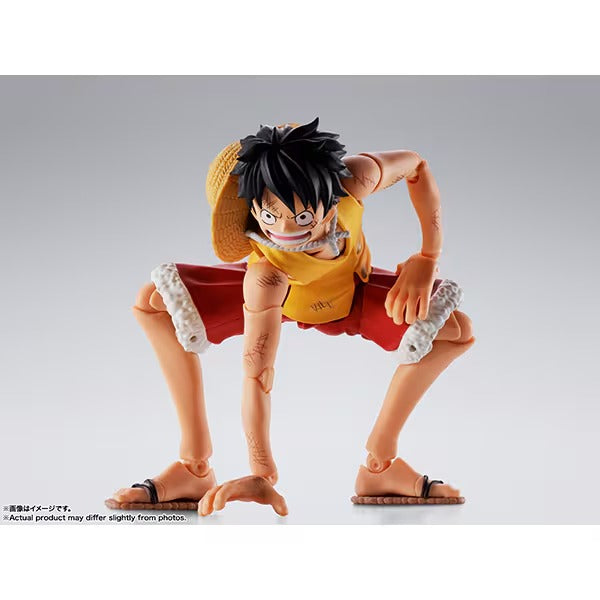 S.H.Figuarts Monkey D Luffy Marineford Battle ONE PIECE Figure BANDAI from Japan