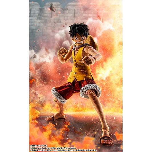 S.H.Figuarts Monkey D Luffy Marineford Battle ONE PIECE Figure BANDAI from Japan