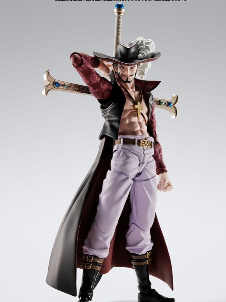 S.H.Figuarts Dracule Mihawk Hawk Eyes Bandai Premium Bandai Limited Figure from Japan