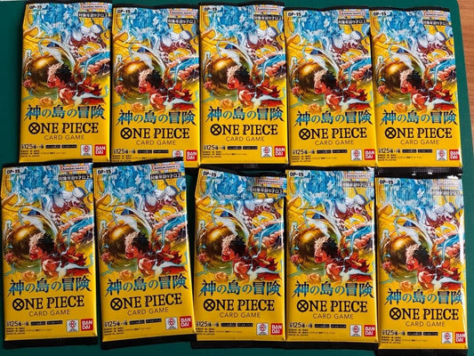ONE PIECE Card Game OP-15 Adventure on KAMI's Island 10 Booster Packs Set JP Sealed