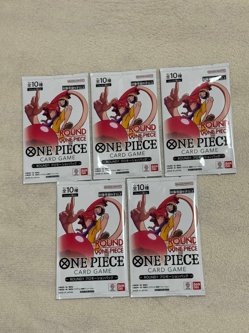 ONE PIECE Card Game ROUND1 Promotion Pack 5 Sealed Packs Japanese 2026