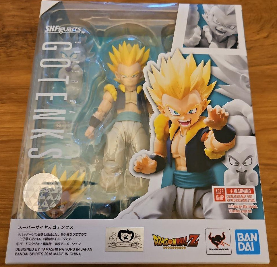 USED S.H.Figuarts Super Saiyan Gotenks Dragon Ball Z Action Figure from Japan
