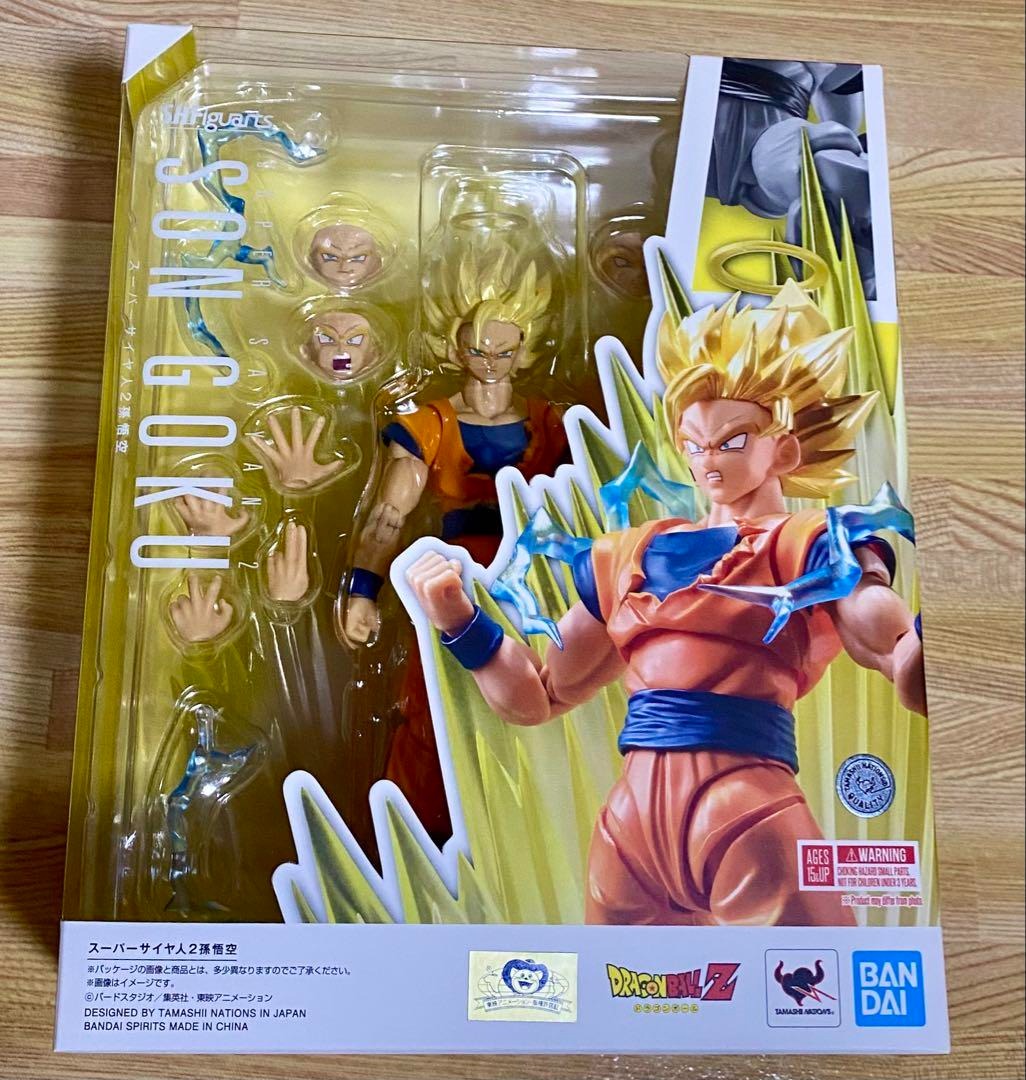 Bandai S.H.Figuarts Super Saiyan 2 Son Goku Dragon Ball Z Action Figure Tamashii JAPAN