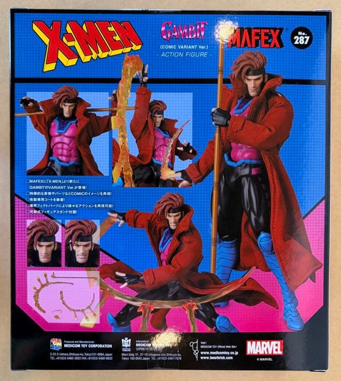 MEDICOM TOY MAFEX No.287 Gambit Comic Variant X-MEN Figure Feb 2026 From JAPAN