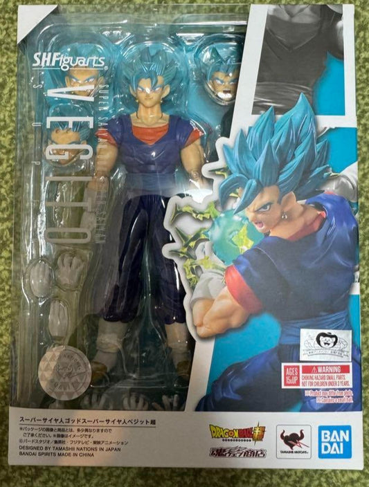 S.H.Figuarts Dragon Ball Super Saiyan God Super Saiyan Vegito Blue Action Figure USED