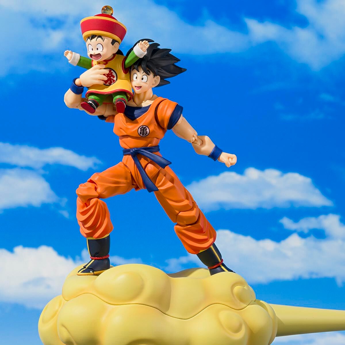 S.H.Figuarts Goku & Gohan Childhood & Flying Nimbus Figure Japan Authentic