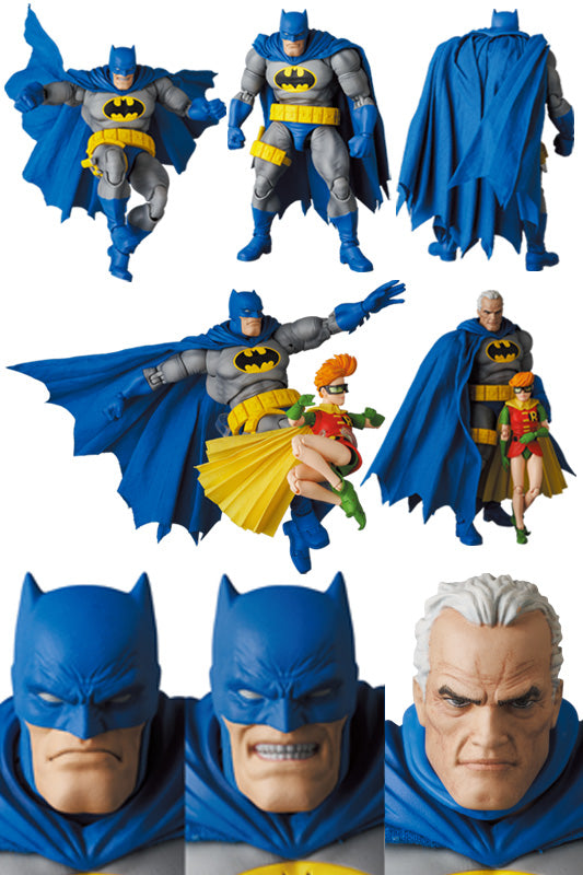 MAFEX BATMAN BLUE Ver. & ROBIN Action Figure(The Dark Knight Returns)