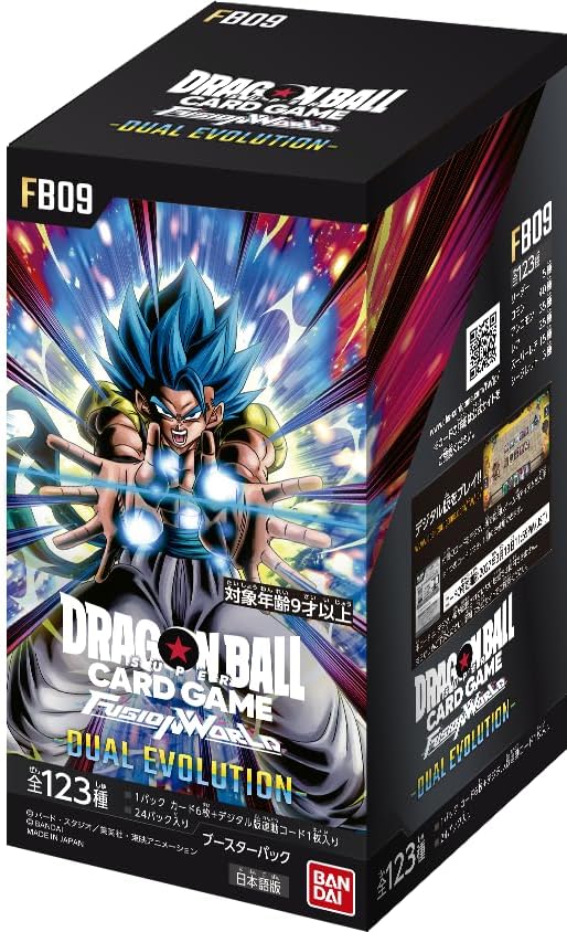 BANDAI Dragon Ball Super Card Game Fusion World Booster Pack DUAL EVOLUTION FB09 Box (24 Packs)