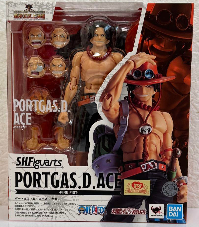 S.H. Figuarts One Piece Portgas D. Ace Action Figure Flame Fist BANDAI 2025