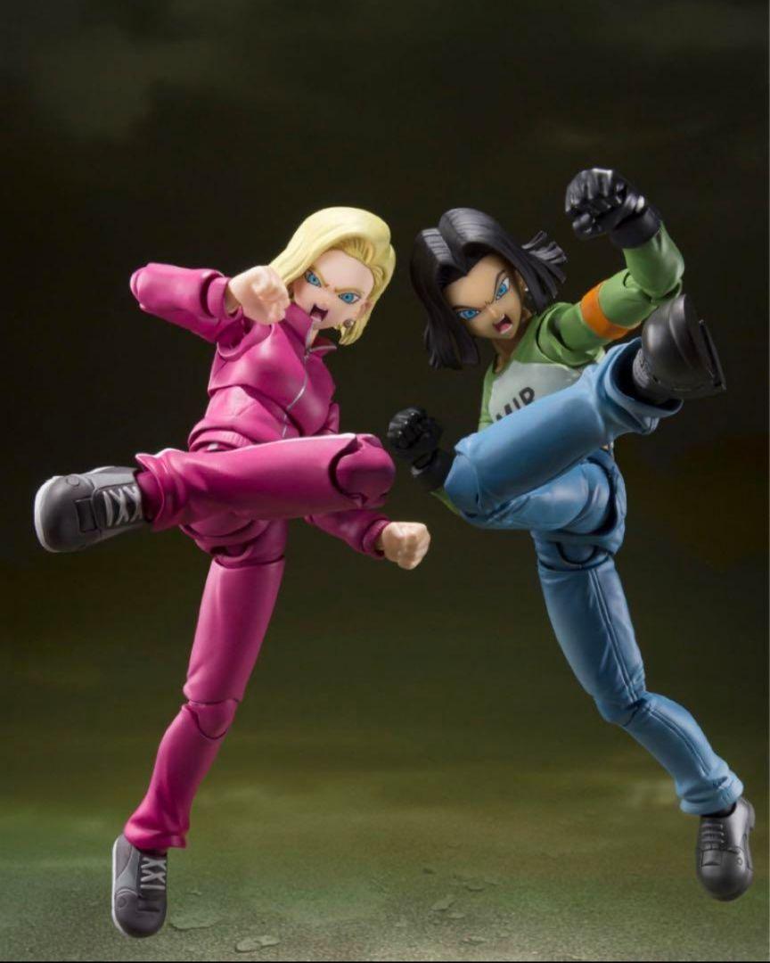 Bandai S.H.Figuarts Dragon Ball Super Action Figures - Android 17 & 18 Set of 2