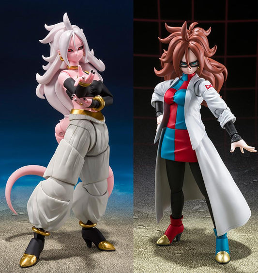S.H.Figuarts Action Figure: Android No.21 Dragon Ball Fighters Z Lab Coat Ver. by Bandai SHF