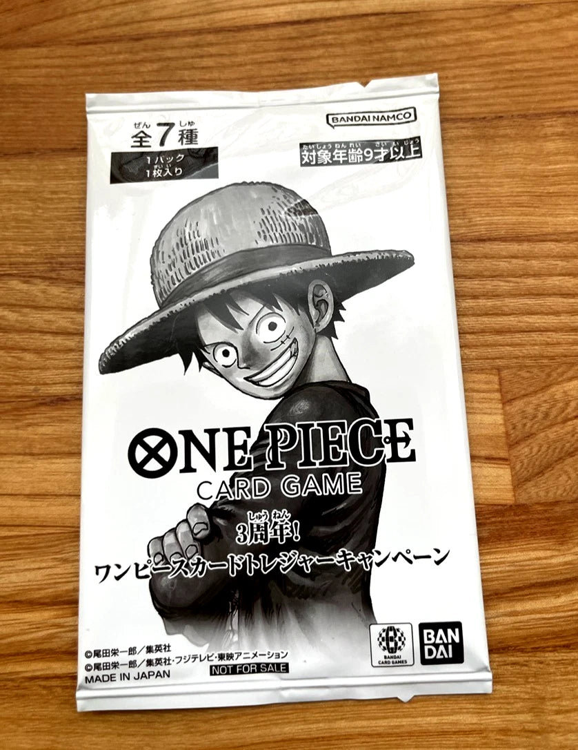 One Piece Card Game Promotion Pack 3rd Anniversary Treasure Campaign Sealed JP