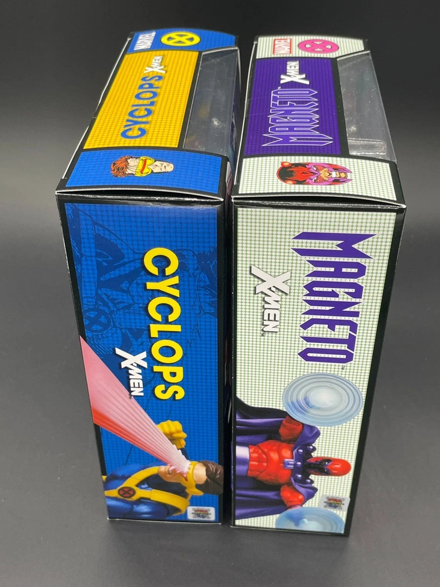 MAFEX Cyclops No.099 & Magneto No.179 X-Men Comic 6-Inch Action Figure Set JAPAN