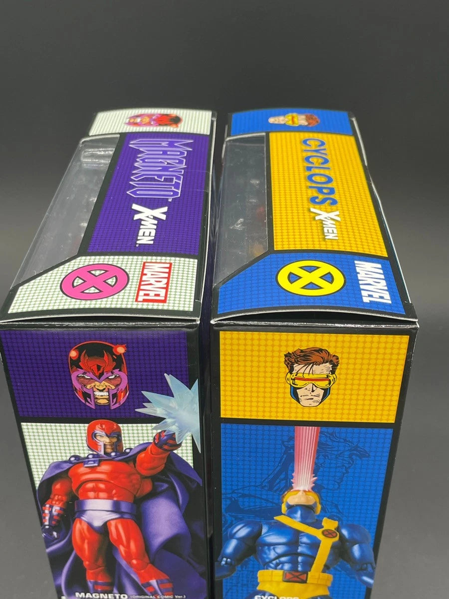 MAFEX Cyclops No.099 & Magneto No.179 X-Men Comic 6-Inch Action Figure Set JAPAN