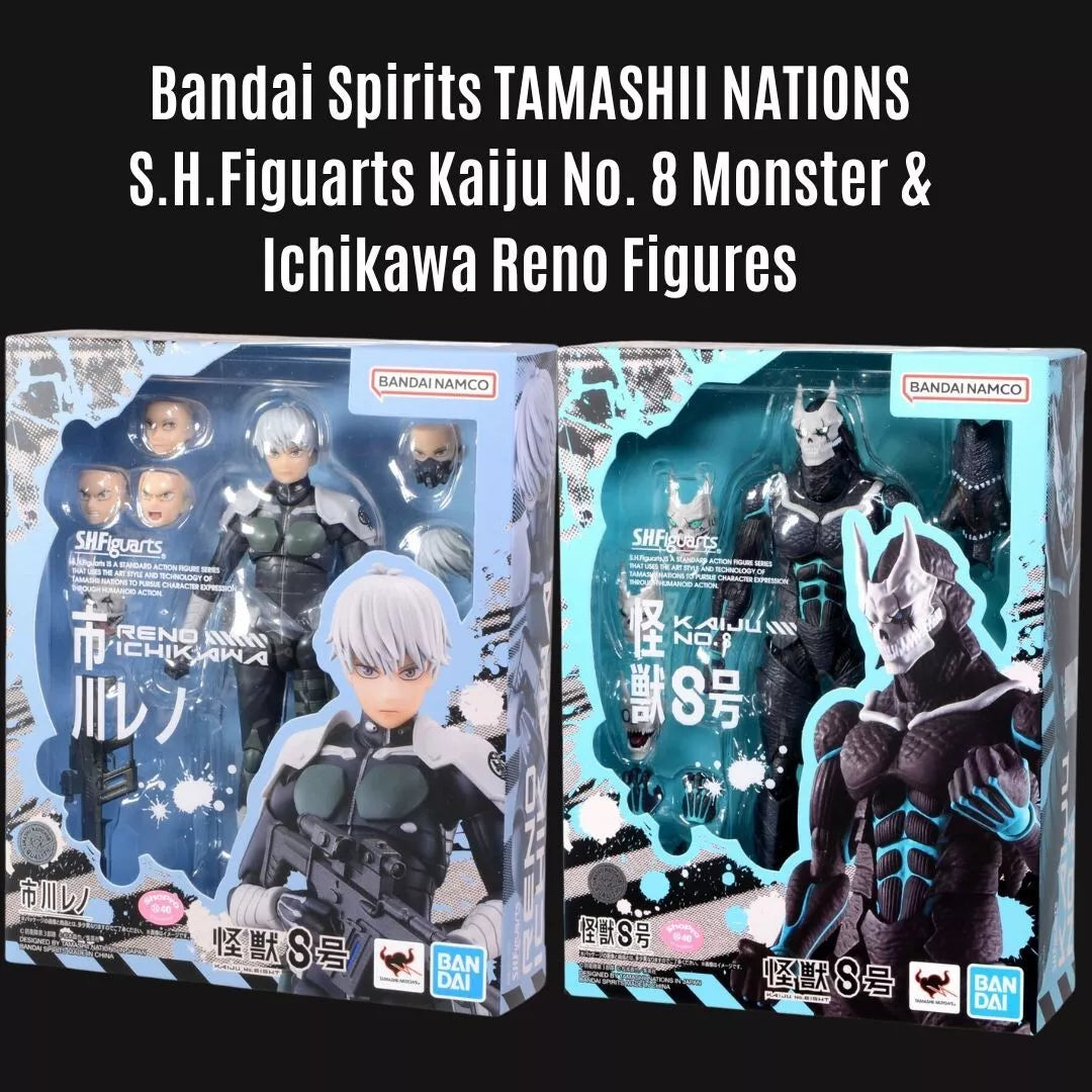 Bandai Spirits TAMASHII NATIONS S.H.Figuarts Kaiju No. 8 Monster & Ichikawa Reno