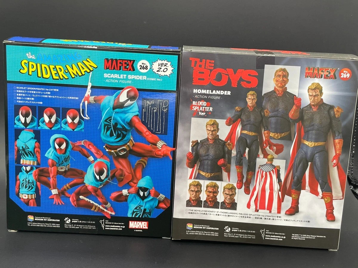 MAFEX Scarlet Spider Ver.2.0 & Homelander Blood Splatter Ver. No.269 Figures