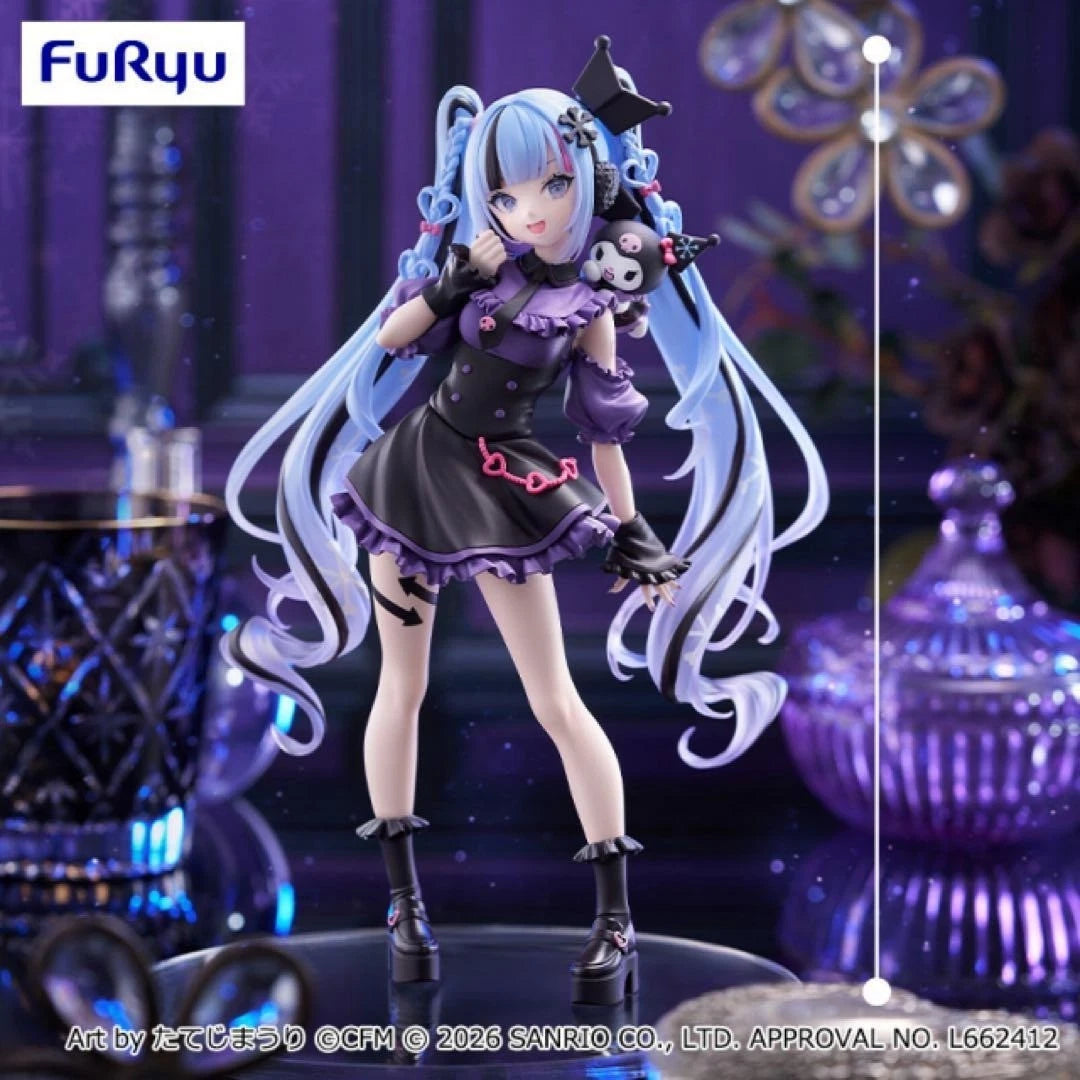 FuRyu Hatsune Miku Trio-Try-iT Figure Snow Miku x Kuromi Sanrio Collab Japan