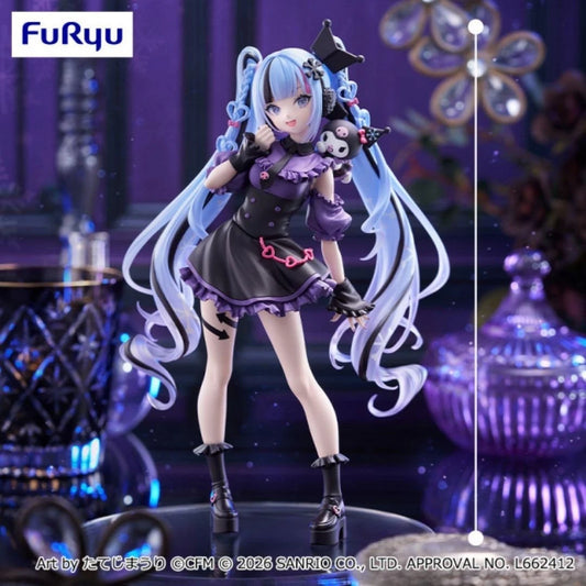 FuRyu Hatsune Miku Trio-Try-iT Figure Snow Miku x Kuromi Sanrio Collab Japan