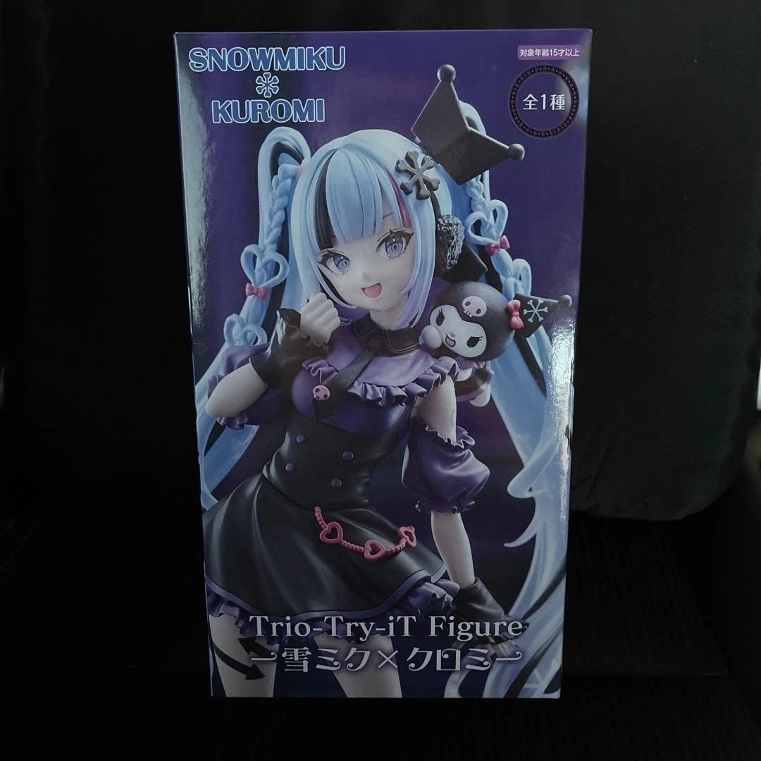 FuRyu Hatsune Miku Trio-Try-iT Figure Snow Miku x Kuromi Sanrio Collab Japan