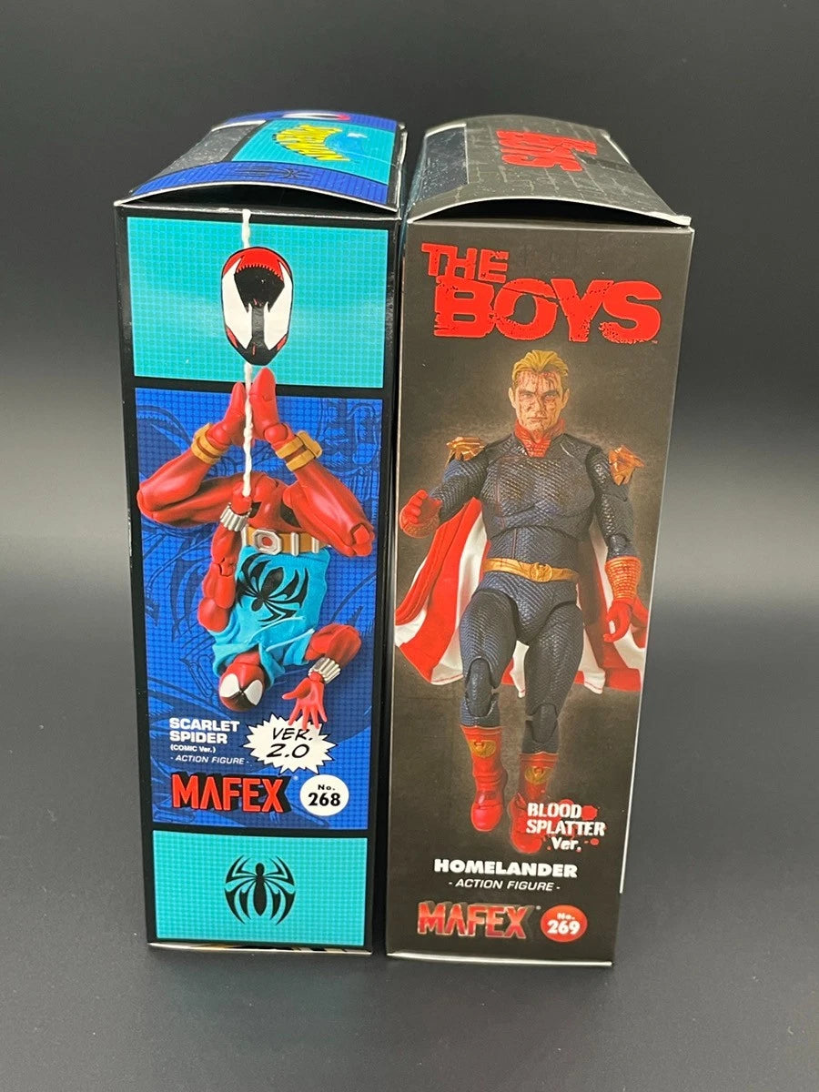 MAFEX Scarlet Spider Ver.2.0 & Homelander Blood Splatter Ver. No.269 Figures