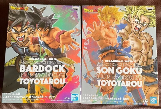 Dragon Ball TOYOTAROU Bardock & Son Goku Figure Set Opened Box Contents Unused