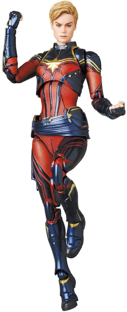 MEDICOM TOY MAFEX No.163 Captain Marvel Endgame Ver. Action Figure JAPAN