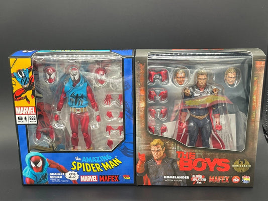 MAFEX Scarlet Spider Ver.2.0 & Homelander Blood Splatter Ver. No.269 Figures
