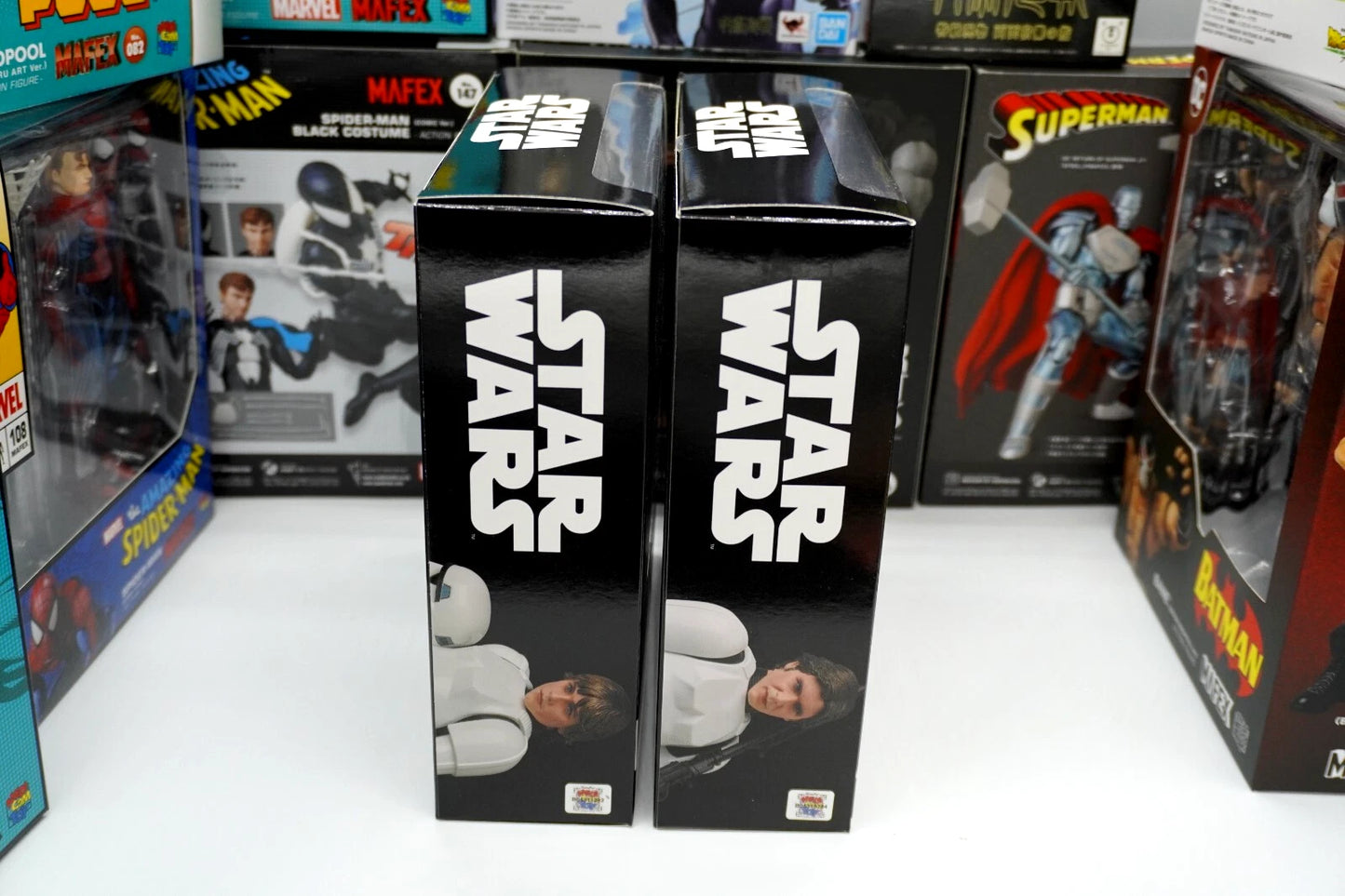 MAFEX Luke Skywalker #257 & Han Solo #258 Set Star Wars Action Figures JAPAN