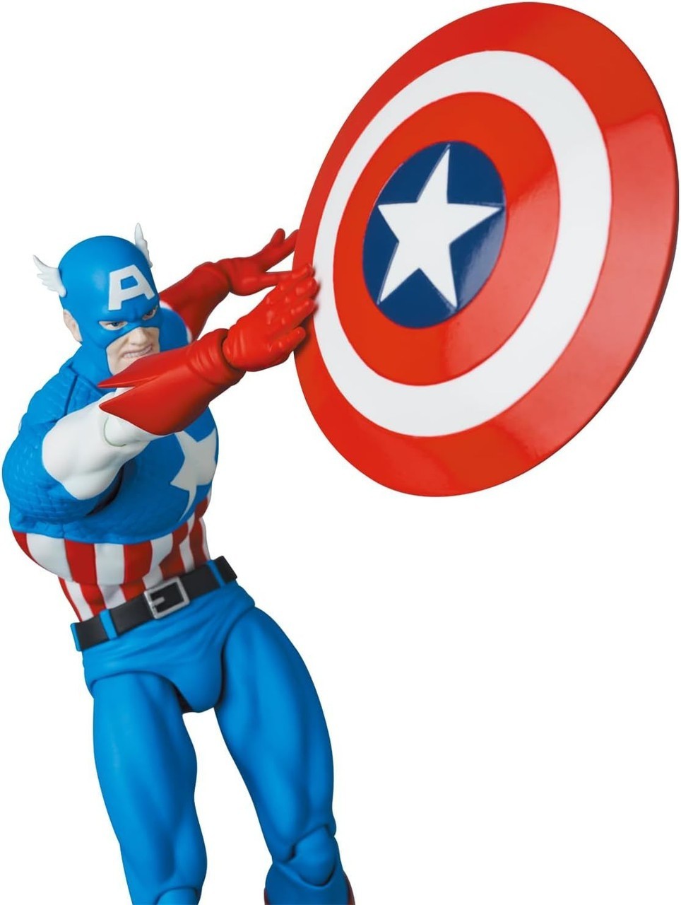MEDICOM TOY MAFEX No.217 Captain America Comic Ver. Action Figure JAPAN
