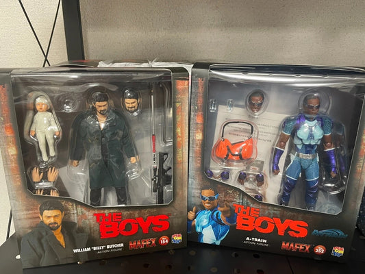 MAFEX The Boys Billy Butcher & A-Train Action Figure Set No.154 No.252 Japan