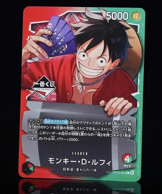 One Piece Card Game Ichiban Kuji Monkey D. Luffy Promo Card NM JAPAN OFFICIAL