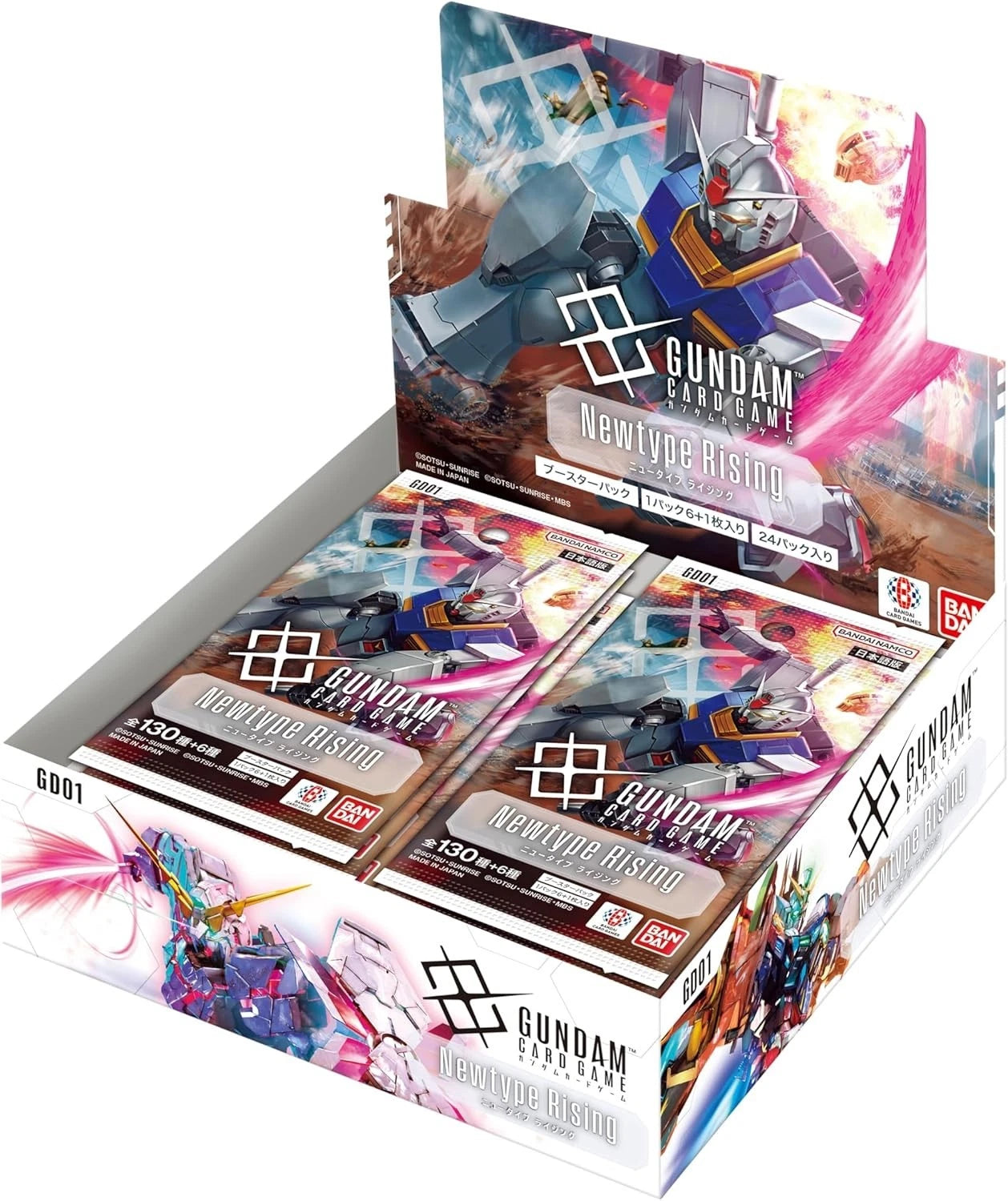 Bandai Gundam Card Game Booster Pack Newtype Rising [GD01] (BOX) 24 Packs