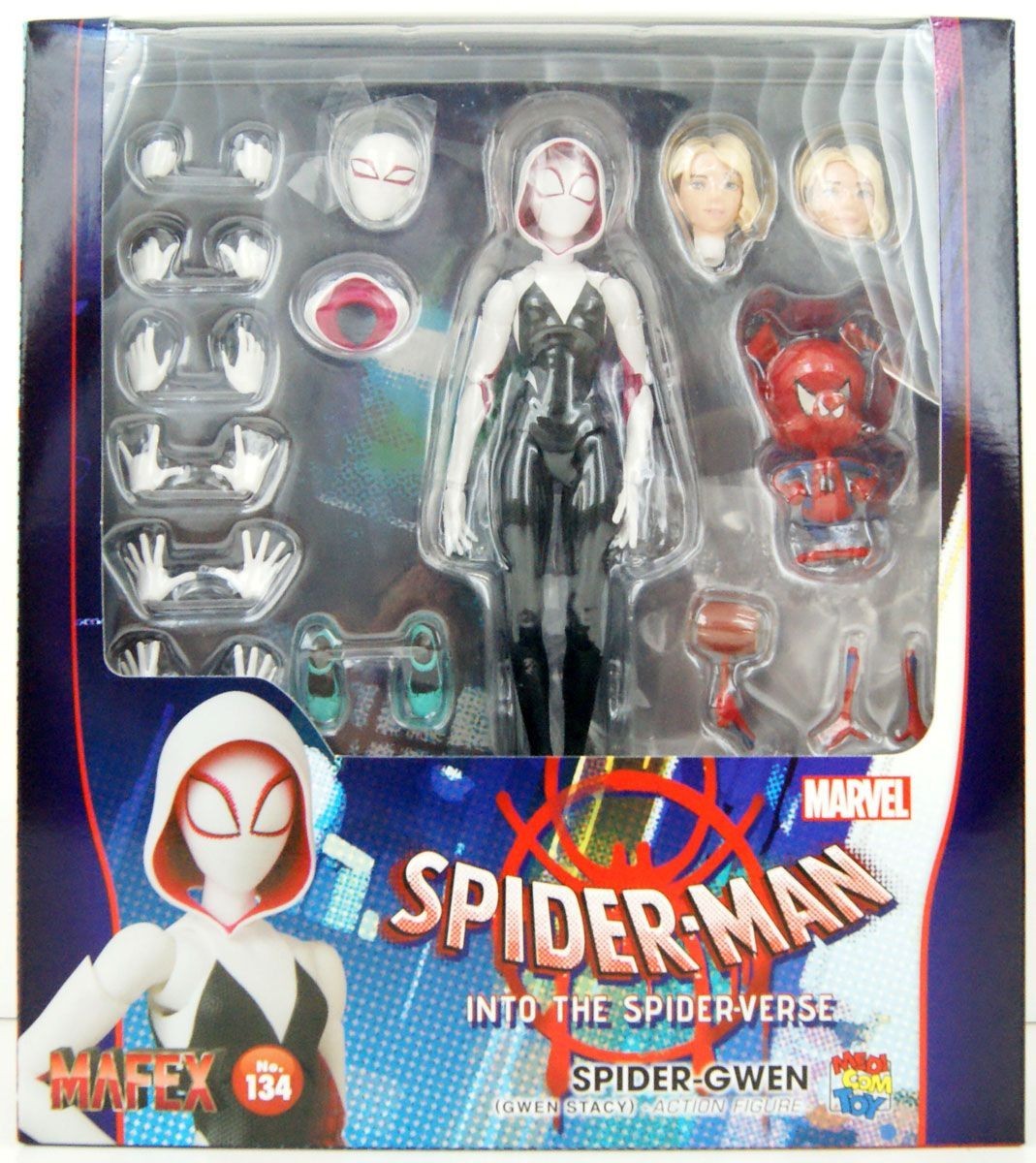 MEDICOM TOY MAFEX No.134 Spider-Gwen Gwen Stacy Action Figure JAPAN
