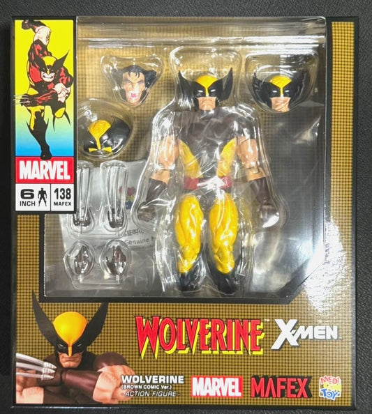 Medicom Mafex Wolverine X-Men Brown Suit Comic Ver. No. 138 Authentic August