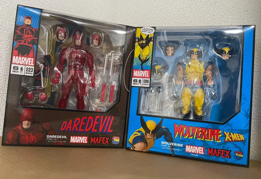 MEDICOM TOY MAFEX Wolverine No.096 & Daredevil No.223 April 2026 Pre-Order