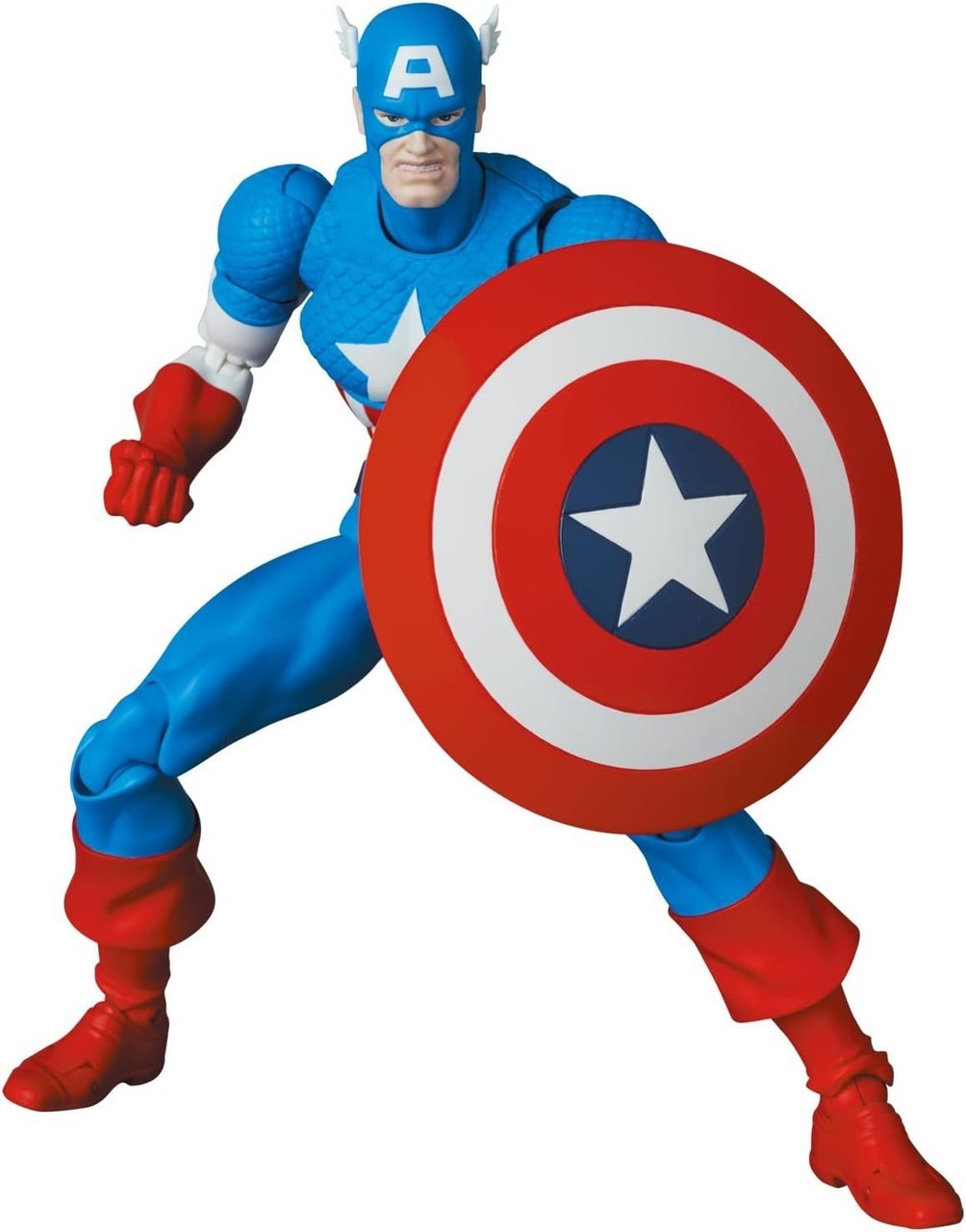 MEDICOM TOY MAFEX No.217 Captain America Comic Ver. Action Figure JAPAN